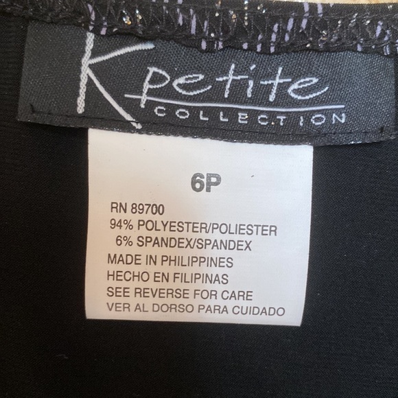 NWT K petite Collection black dress with Jacket 6P - Picture 5 of 7